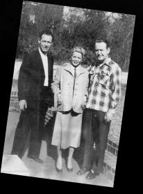 Ricky with Red Foley and Mrs Foley Feb 9, 1954 Nashville TN