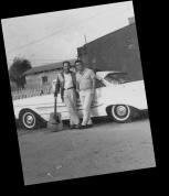 Rickey and Don Anspach - Raffles Bar - Wilmington CA 1963