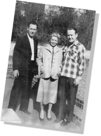 Ricky with Red Foley and Mrs Foley Feb 9, 1954 Nashville TN